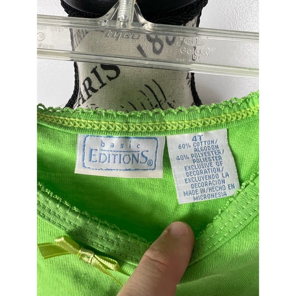 Vintage Basic Editions 4T Green tank top - Picture 2 of 4